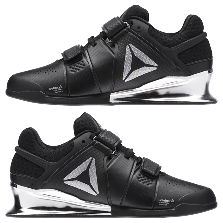 Zapatos Crossfit Reebok Legacy Lifter Mujer Negras Blancas Plateadas | 623815EMX