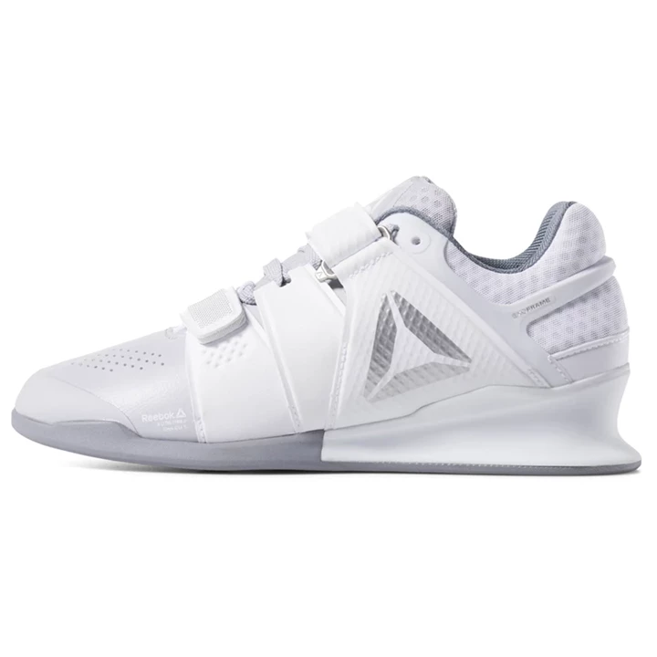 Zapatos Crossfit Reebok Legacy Lifter Mujer Blancas Gris Plateadas | 851947NAF