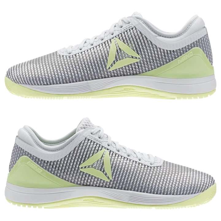 Zapatos Crossfit Reebok Online CrossFit Nano 8 Flexweave Mujer Blancas Gris Blancas Limón | 649178QZV