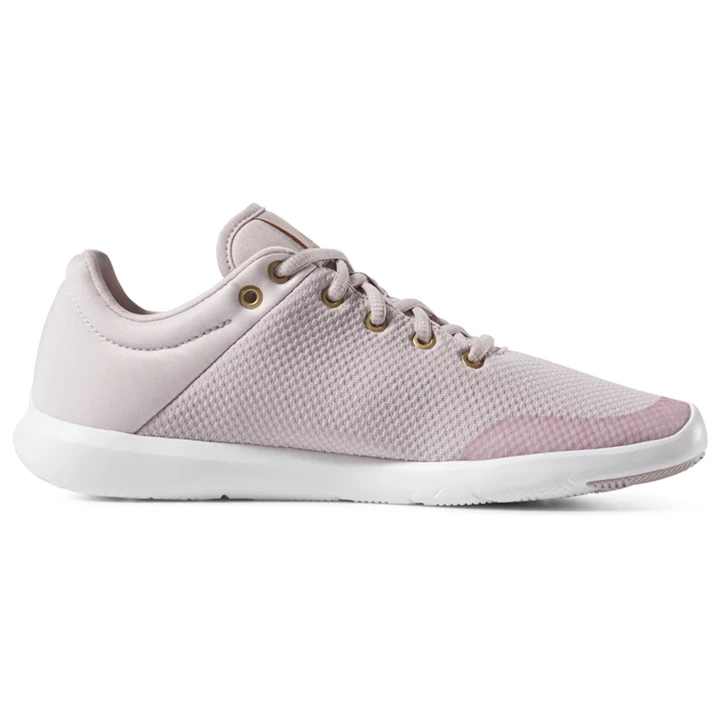 Zapatos De Baile Reebok Studio Basics Mujer Gris Blancas | 062195ZMU