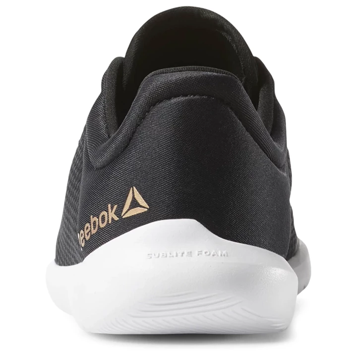 Zapatos De Baile Reebok Studio Basics Mujer Negras Blancas Doradas | 247360OFC