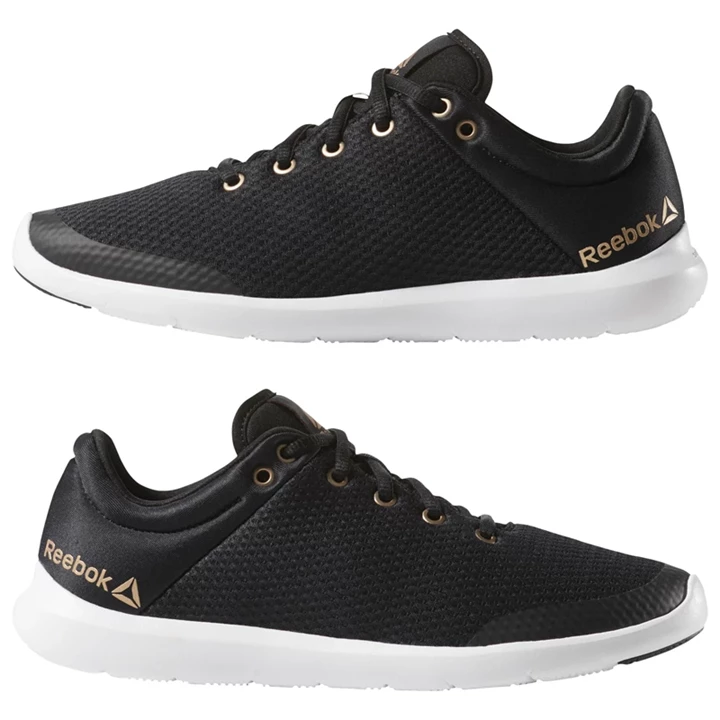 Zapatos De Baile Reebok Studio Basics Mujer Negras Blancas Doradas | 247360OFC