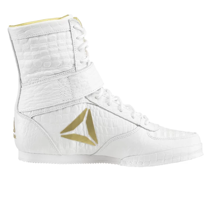 Zapatos De Combate Reebok Boxing Boot - Legacy LTD Hombre Blancas Doradas | 560943MLI