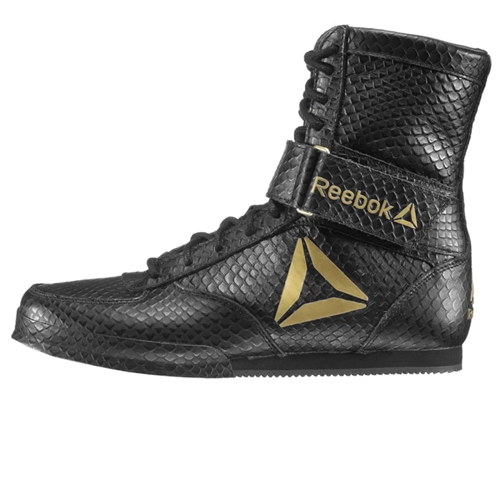 Zapatos De Combate Reebok Boxing Boot - Legacy LTD Hombre Negras Doradas | 950417JRQ