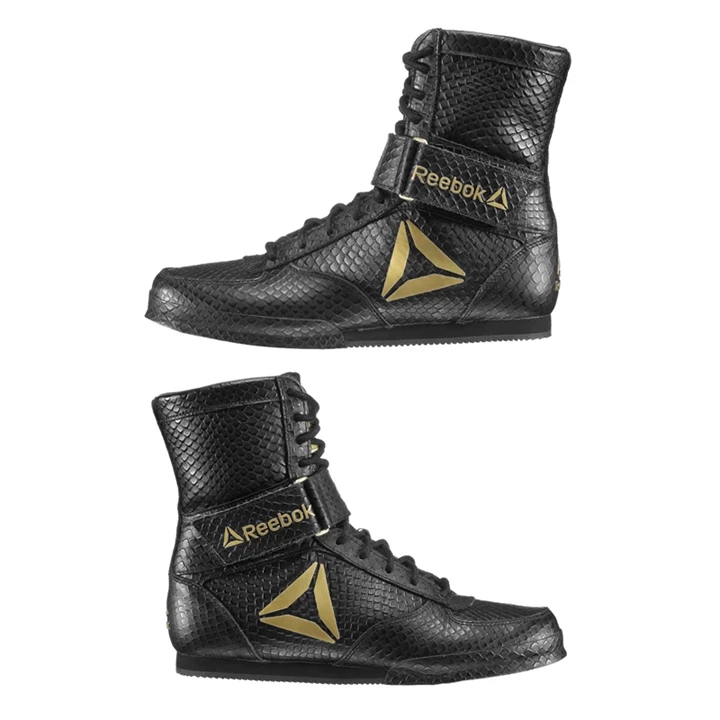 Zapatos De Combate Reebok Boxing Boot - Legacy LTD Hombre Negras Doradas | 950417JRQ