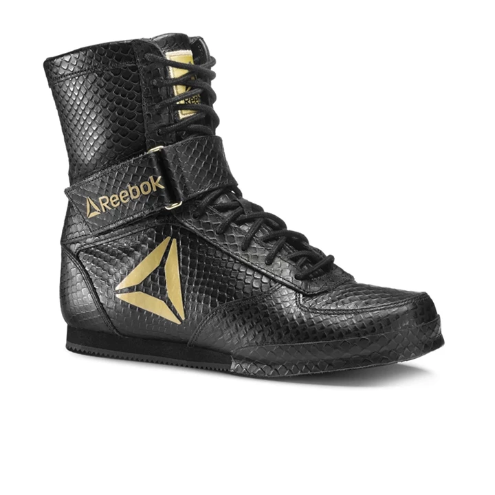 Zapatos De Combate Reebok Boxing Boot - Legacy LTD Hombre Negras Doradas | 950417JRQ