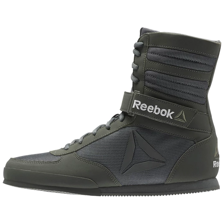 Zapatos De Combate Reebok Boxing Boots Hombre Verde Gris Negras | 370628NPI