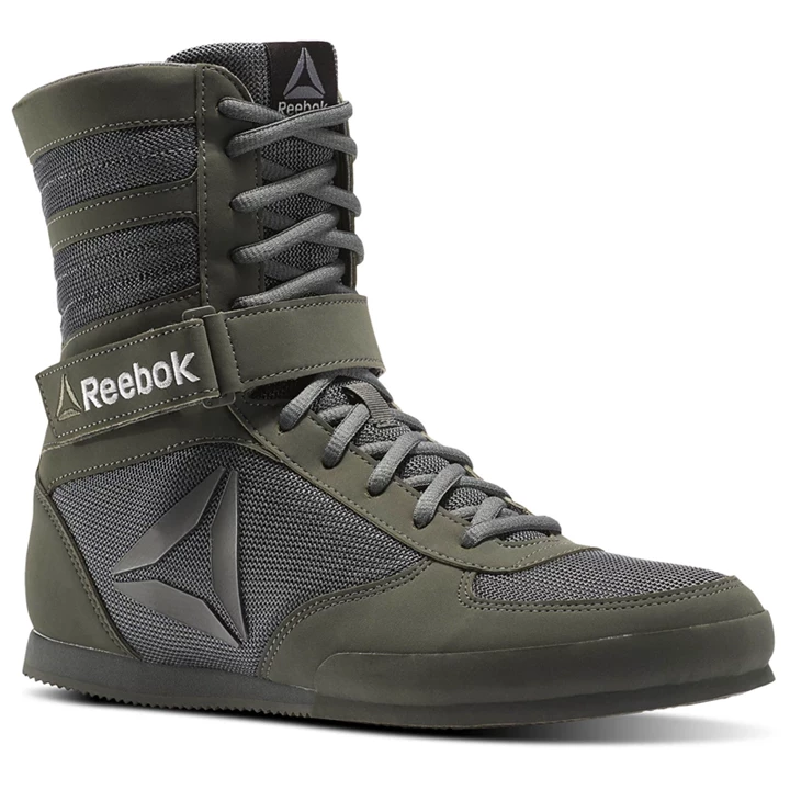 Zapatos De Combate Reebok Boxing Boots Hombre Verde Gris Negras | 370628NPI