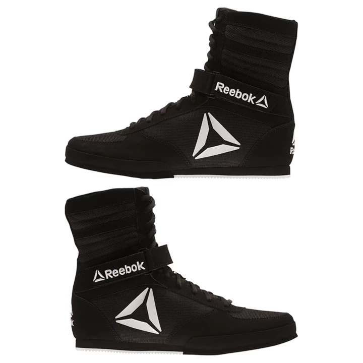 Zapatos De Combate Reebok Boxing Boots Hombre Negras Blancas | 382067VOJ