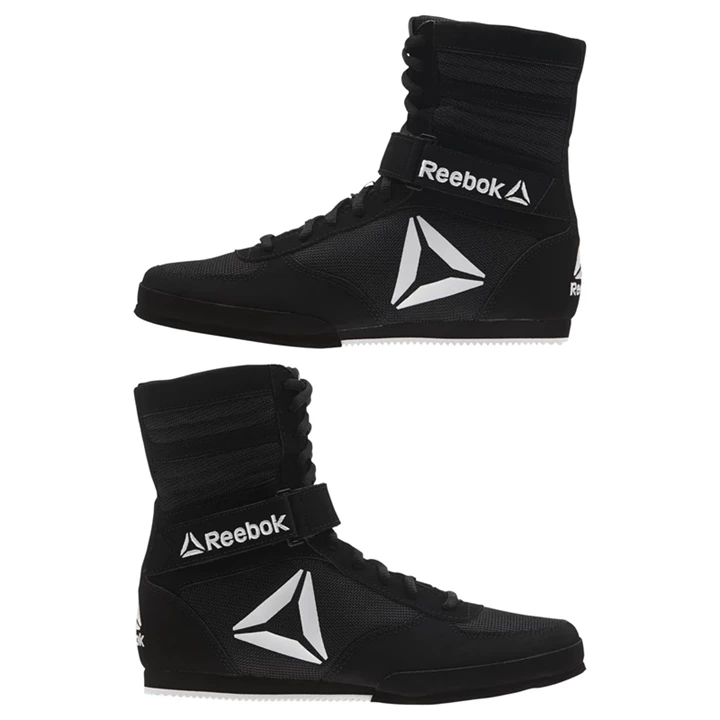 Zapatos De Combate Reebok Boxing Boots Mujer Negras Blancas | 804631GYU