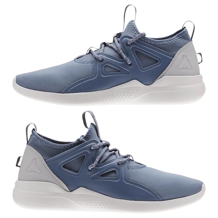 Zapatos De Estudio Reebok Cardio Motion Mujer Azules Gris Rosas | 431827ITJ