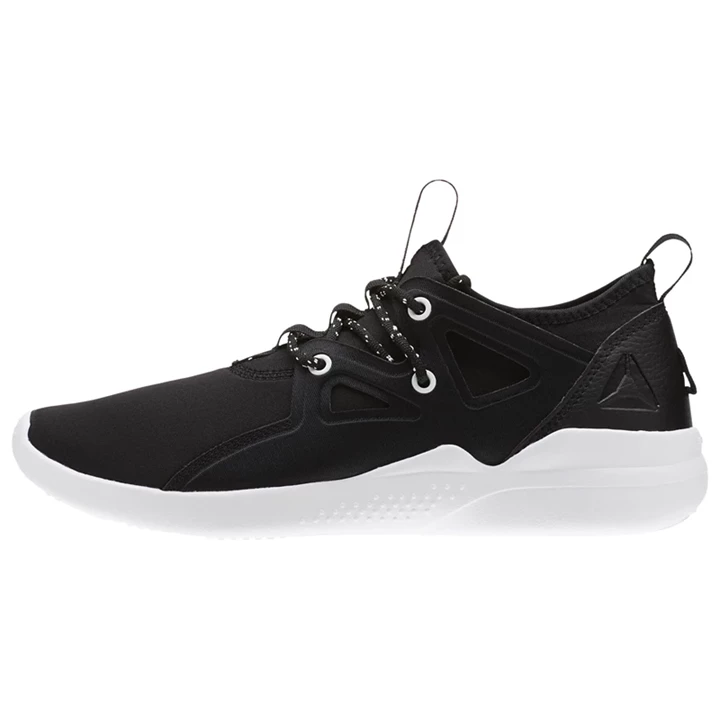 Zapatos De Estudio Reebok Cardio Motion Mujer Negras Blancas Plateadas | 715893WVI