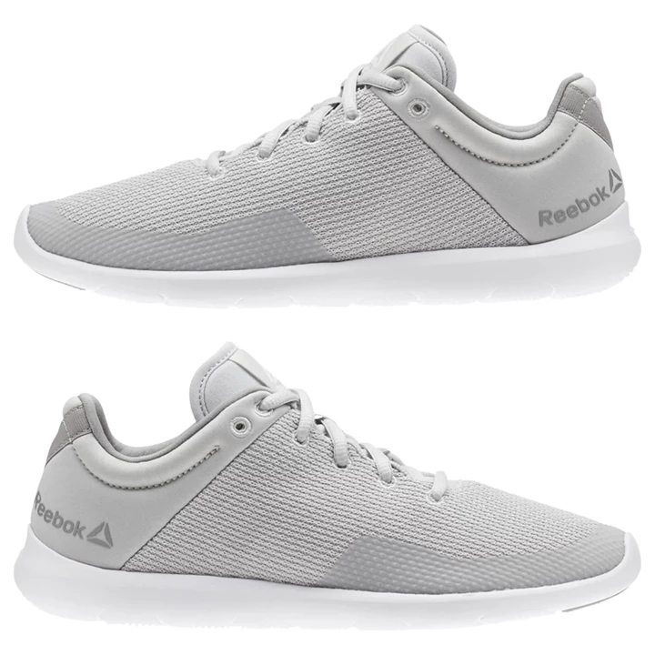 Zapatos De Estudio Reebok Studio Basics Mujer Gris Blancas | 056847WZH