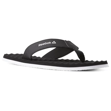 Chanclas Reebok Misces Hombre Negras Blancas | 680749AUI