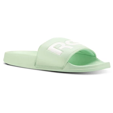 Sandalias Reebok Classic Chanclas Hombre Verde Blancas | 193745KDR