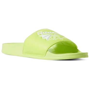 Sandalias Reebok Classic Chanclas Hombre Verde Blancas | 469503FIG