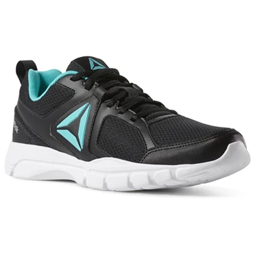 Zapatillas Deportivos Reebok 3D FUSION TR Mujer Negras Turquesa Blancas Plateadas | 168450FYK