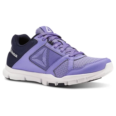 Zapatillas Deportivos Reebok Yourflex Trainette 10 MT Mujer Azul Marino Blancas | 734960XDA