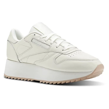 Zapatillas Reebok Classic Leather Double Mujer Beige | 734159ATC