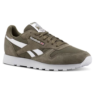 Zapatillas Reebok Classic Leather Hombre Gris Blancas | 125974NQY