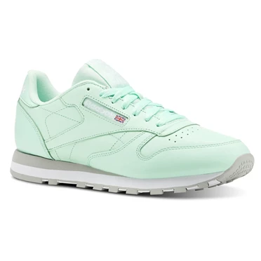 Zapatillas Reebok Classic Leather Hombre Verde Blancas Gris | 865734HXM