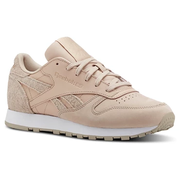 Zapatillas Reebok Classic Leather Mujer Beige Blancas | 719435ULK