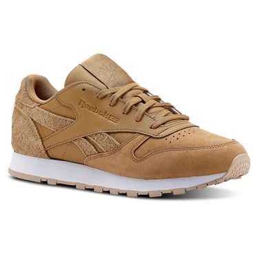 Zapatillas Reebok Classic Leather Mujer Marrones Beige Blancas | 829305IKT