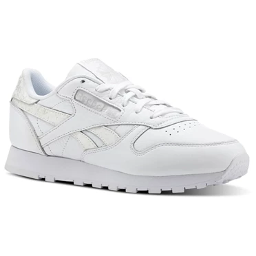 Zapatillas Reebok Classic Leather Mujer Blancas Gris | 967025AEN