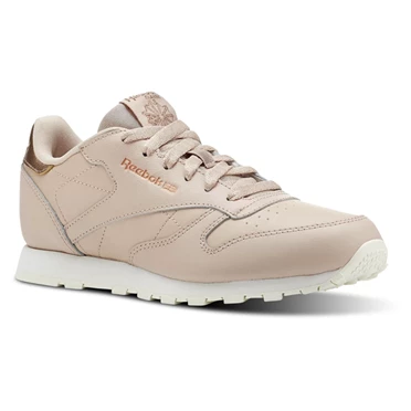 Zapatillas Reebok Classic Leather Niños Beige | 012795NEL