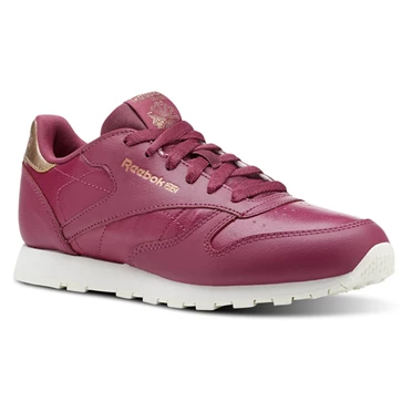 Zapatillas Reebok Classic Leather Niños Burdeos | 167035WQE