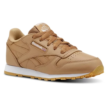 Zapatillas Reebok Classic Leather Niños Marrones Blancas | 175604RNX