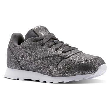 Zapatillas Reebok Classic Leather Niños Gris Blancas | 245867IJM