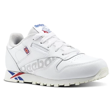 Zapatillas Reebok Classic Leather Niños Blancas Rojas Blancas | 359078GTY