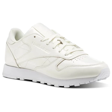 Zapatillas Reebok Classic Leather PATENT Mujer Blancas | 763498BTF