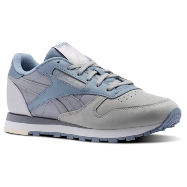 Zapatillas Reebok Classic Leather Pm Mujer Gris | 439701LMK