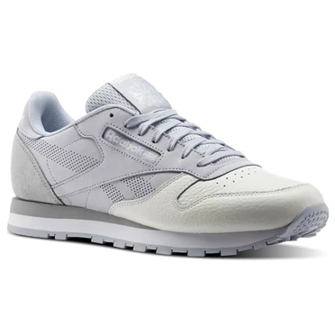 Zapatillas Reebok Classic Leather UE Hombre Gris Blancas | 695473ZDW