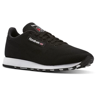 Zapatillas Reebok Classic Leather ULTK Hombre Negras Blancas | 732198TAK