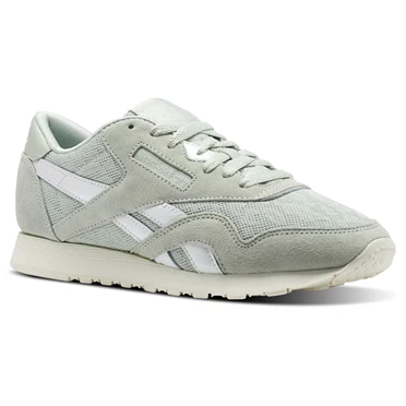 Zapatillas Reebok Classic Nylon Cold Pastel Mujer Turquesa Blancas | 942870AZH