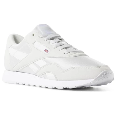 Zapatillas Reebok Classic Nylon Color Mujer Gris Blancas | 895472TMZ