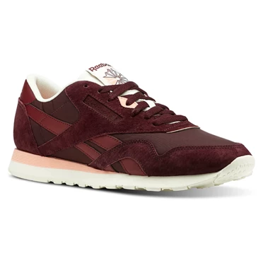 Zapatillas Reebok Classic Nylon Hombre Burdeos Burdeos Rosas | 574036QYK