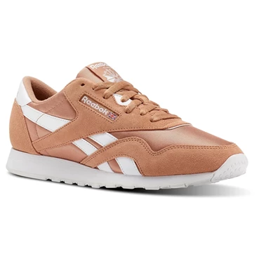 Zapatillas Reebok Classic Nylon M Mujer Marrones Blancas | 016349HMW