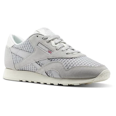 Zapatillas Reebok Classic Nylon Mesh Mujer Gris Rojas | 650937ZSN