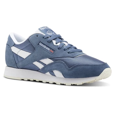 Zapatillas Reebok Classic Nylon Mujer Azules Blancas | 796502OXM