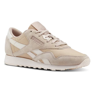 Zapatillas Reebok Classic Nylon Mujer Beige Rosas | 621054PUJ