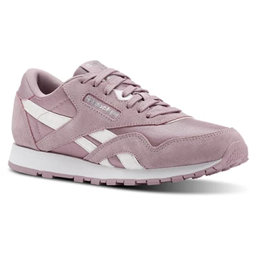 Zapatillas Reebok Classic Nylon Niños Blancas Plateadas | 021768PTL