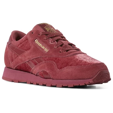 Zapatillas Reebok Classic Nylon Niños Rojas Doradas | 518604AKS