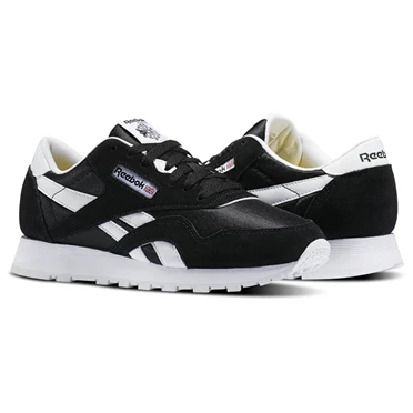 Zapatillas Reebok Classic Nylon - Primary School Niños Negras Blancas | 624150GUM