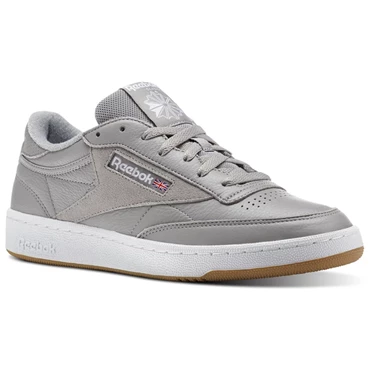 Zapatillas Reebok Club C 85 ESTL Hombre Gris Blancas Azules | 308651BRN