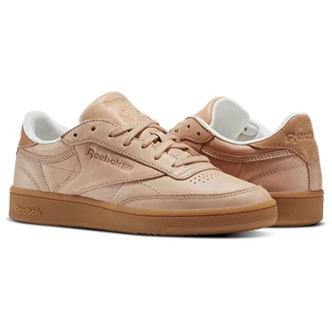 Zapatillas Reebok Club C 85 Fewer Better Things Mujer Beige Marrones | 720135SMT