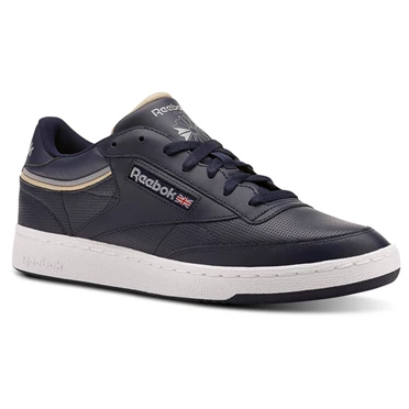 Zapatillas Reebok Club C 85 Hombre Azul Marino Gris | 813645WMK